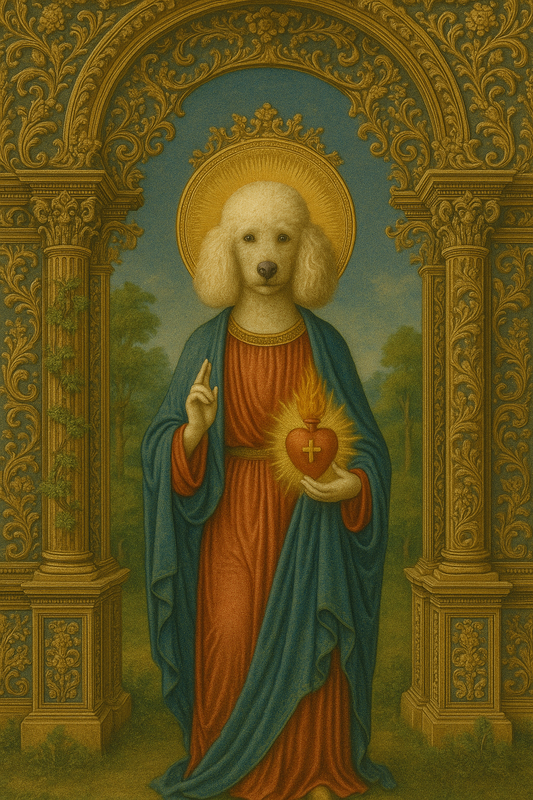 Poodle Prayer Candle