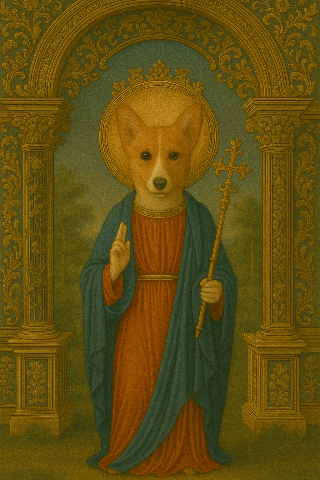 Corgi Prayer Candle