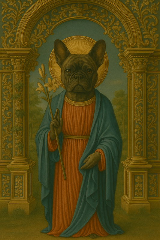 Brindle French Bulldog Prayer Candle