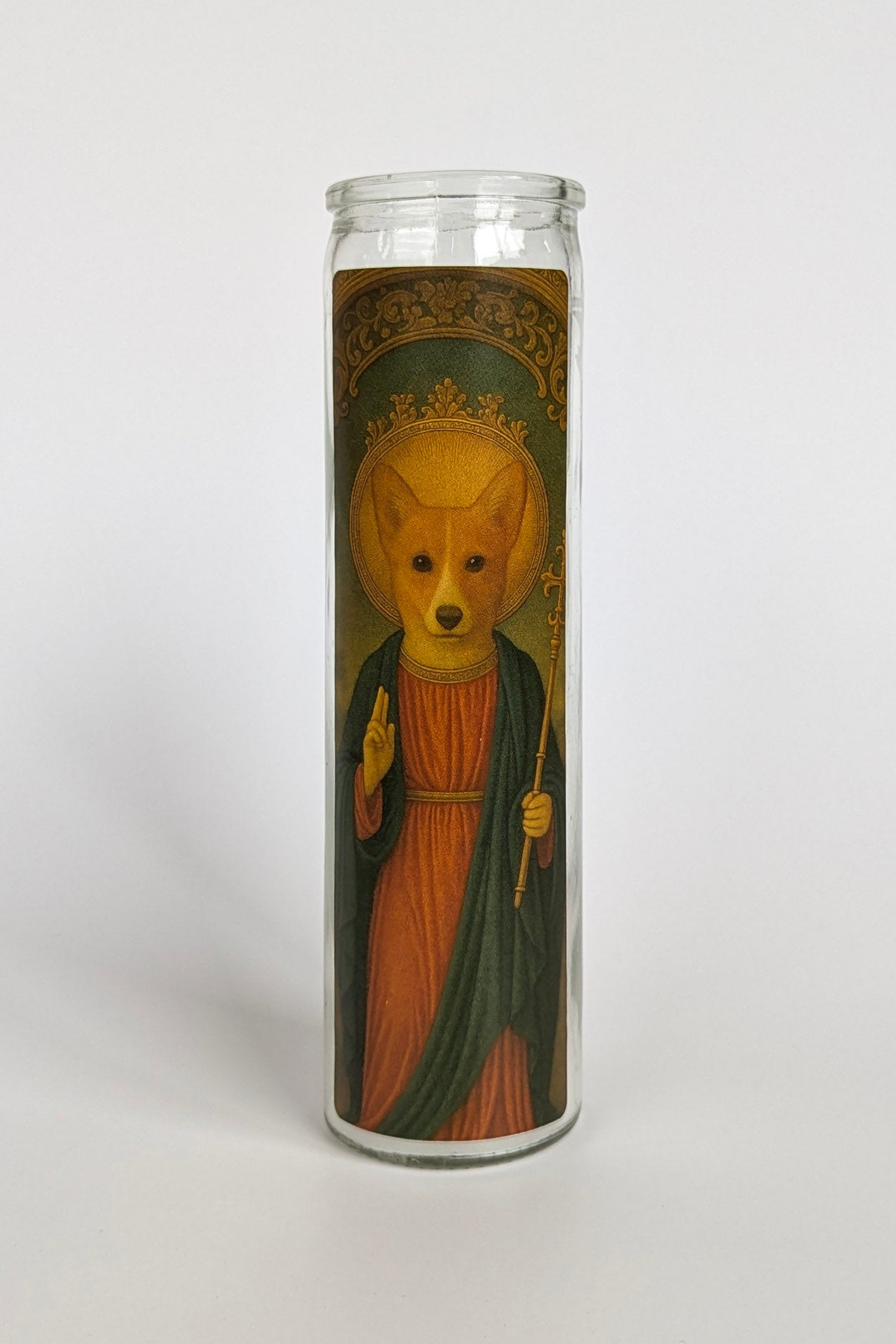 Corgi Prayer Candle